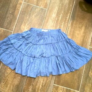 Mustard Seed Blue Ruffle Skort EUC